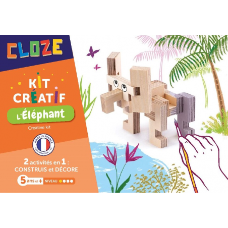 Kit Créatif l'éléphant 13 pièces